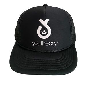 NWOT Youtheory Black SnapBack Baseball Hat